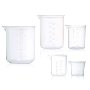Többcélú műanyag 50 ml 100 ml 250 ml 500 ml 1000 ml átlátszó mérőpoharak